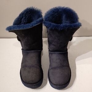 UGG Dark Blue Shearling Boots
